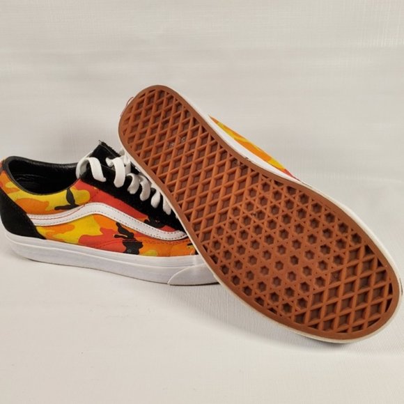 Vans Other - VANS Old Skool Orange Camouflage Skate Shoes
